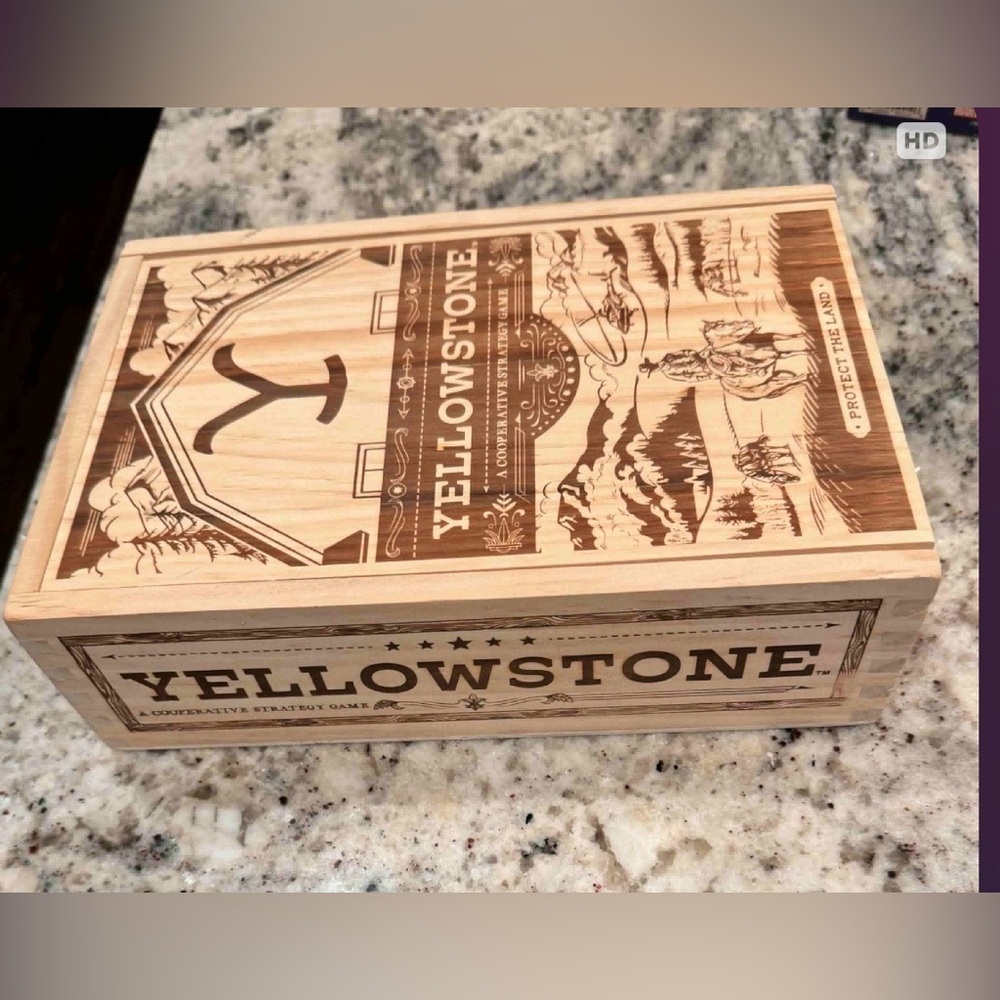 Yellowstone Wooden Board Game UNUSED - Picture 2 of 7